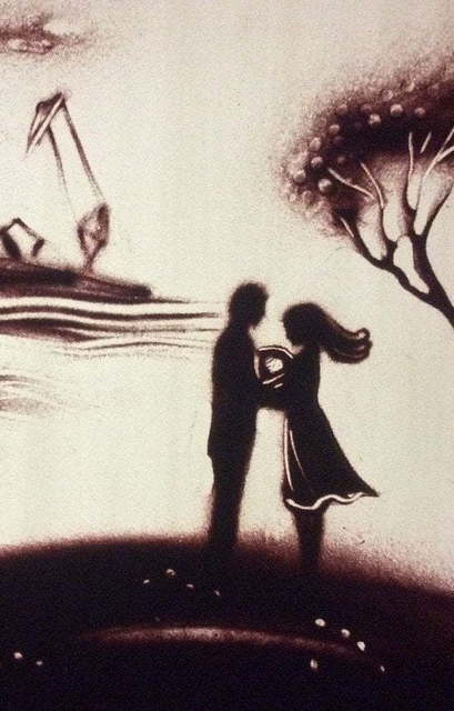 Песочное шоу на свадьбу от Aurum show 7