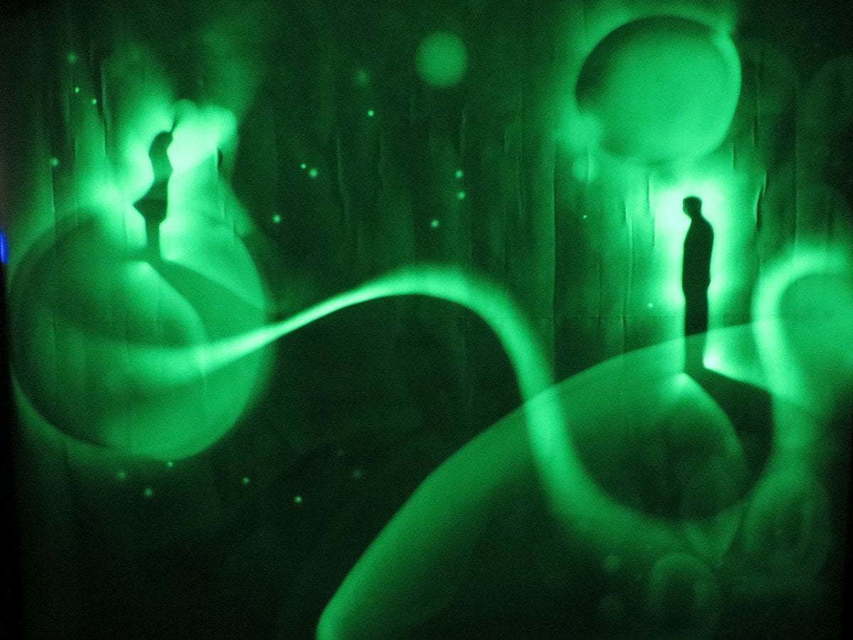 Световые картины на свадьбу от Aurum show 5