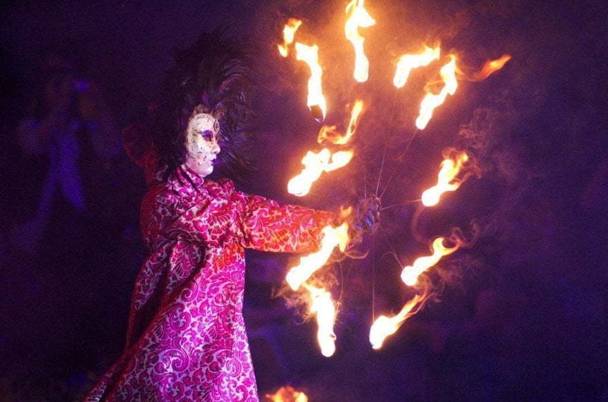 Огненное шоу Огни Венеции на свадьбу от Show Obertaeva 5