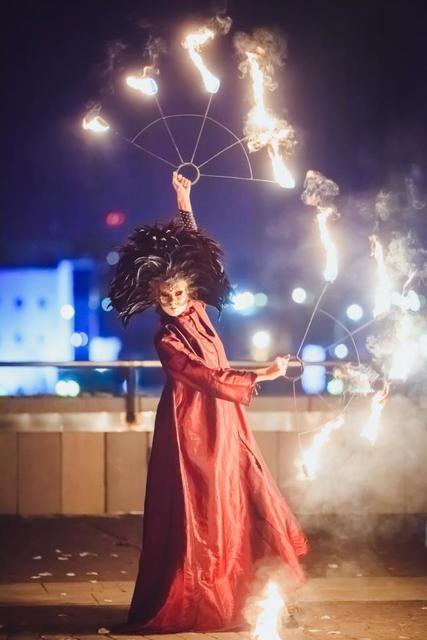 Огненное шоу Огни Венеции на свадьбу от Show Obertaeva 6