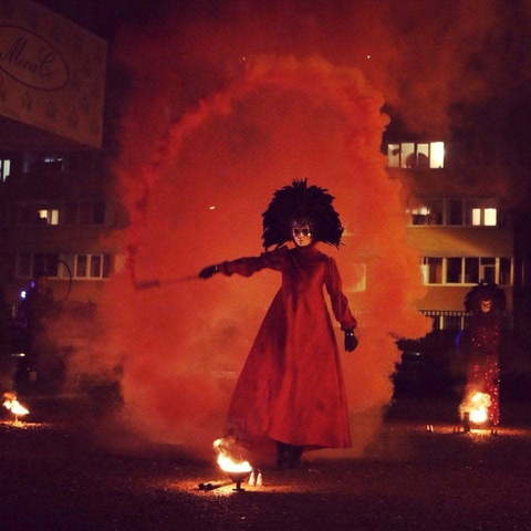 Огненное шоу Огни Венеции на свадьбу от Show Obertaeva 8