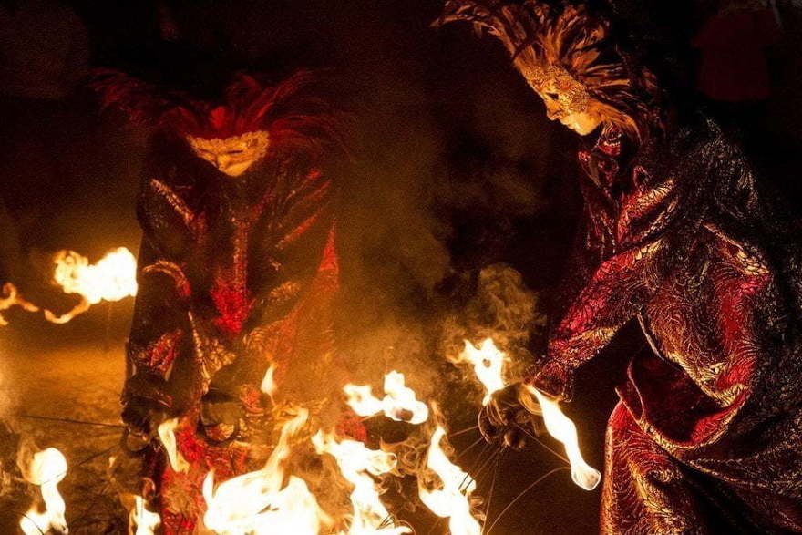 Огненное шоу Огни Венеции на свадьбу от Show Obertaeva 21