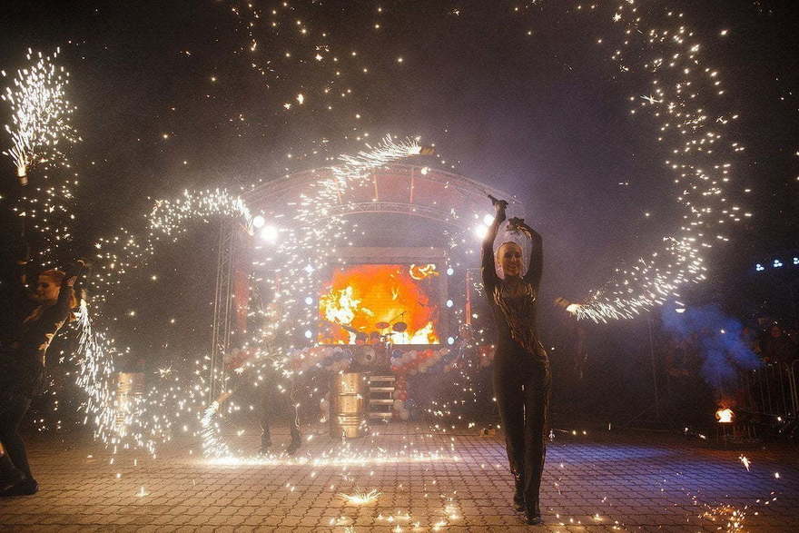 Огненное шоу Империя на свадьбу от Show Obertaeva 4