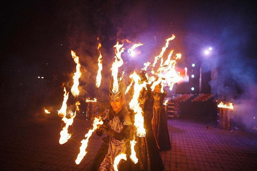 Огненное шоу Империя на свадьбу от Show Obertaeva 6