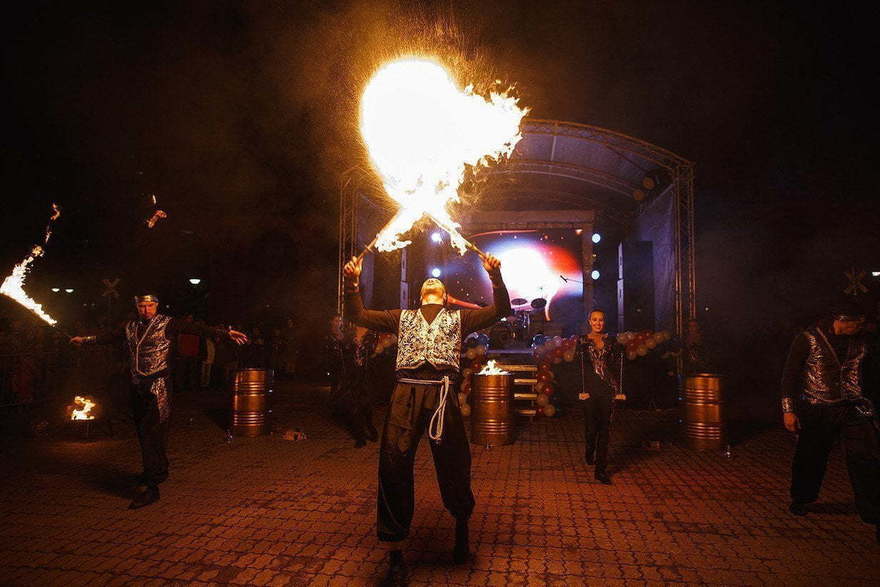 Огненное шоу Империя на свадьбу от Show Obertaeva 7