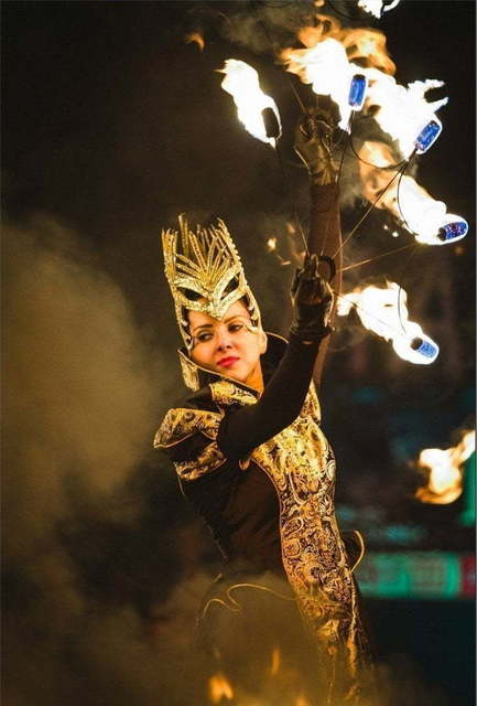 Огненное шоу Империя на свадьбу от Show Obertaeva 8