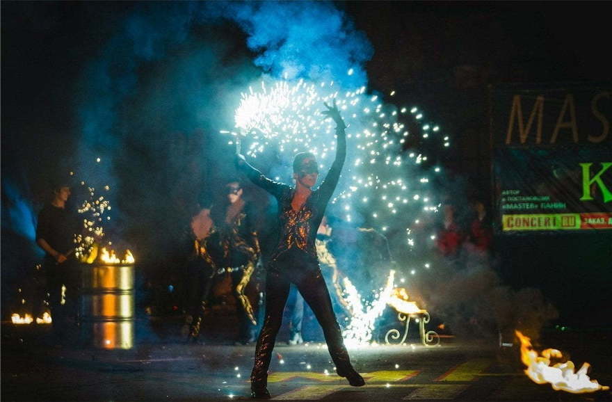Огненное шоу Империя на свадьбу от Show Obertaeva 10