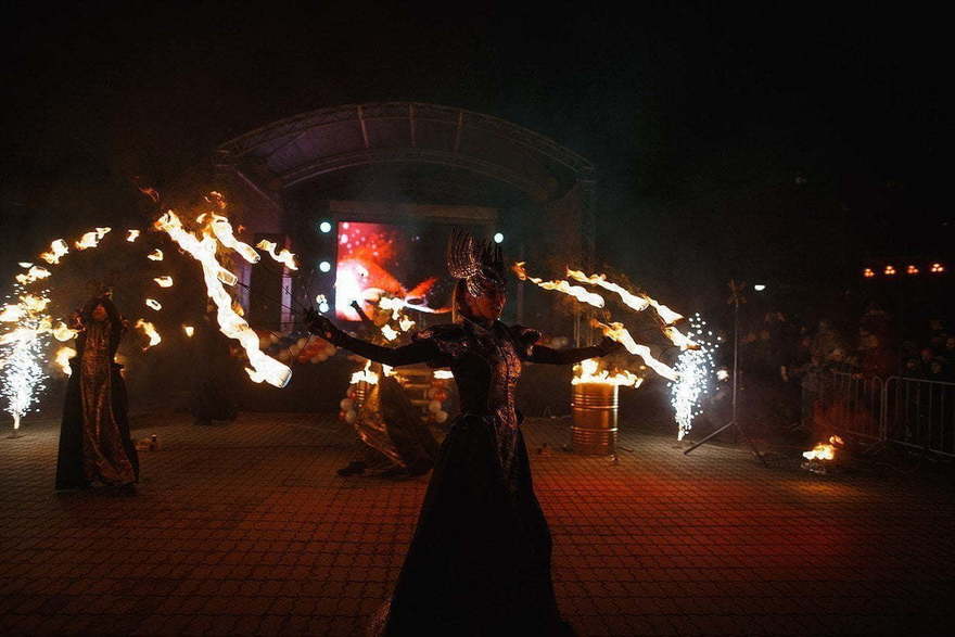 Огненное шоу Империя на свадьбу от Show Obertaeva 13