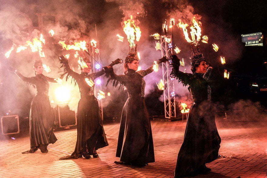 Огненное шоу The Furious Angel Show на свадьбу от Show Obertaeva 12