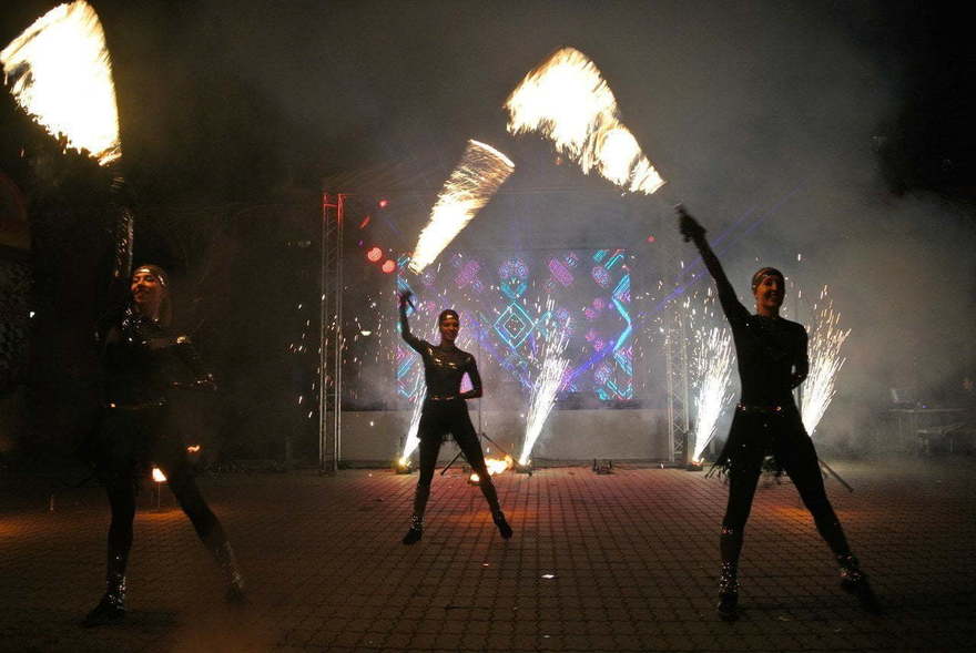 Огненное шоу Гэтсби на свадьбу от Show Obertaeva 7