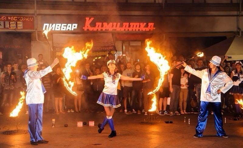 Огненное шоу Морское шоу на свадьбу от Show Obertaeva 8