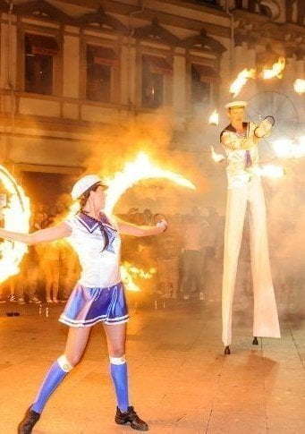 Огненное шоу Морское шоу на свадьбу от Show Obertaeva 10