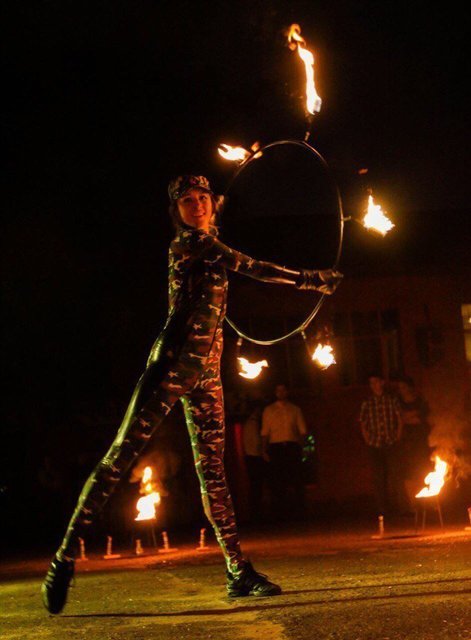 Огненное шоу Military Show на свадьбу от Show Obertaeva 4