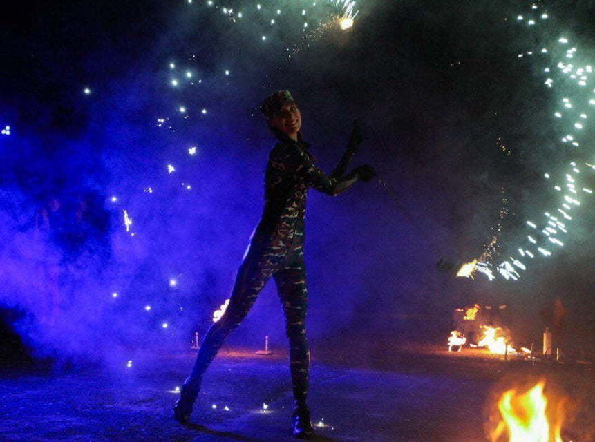 Огненное шоу Military Show на свадьбу от Show Obertaeva 6