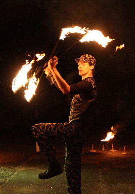 Огненное шоу Military Show на свадьбу от Show Obertaeva 7