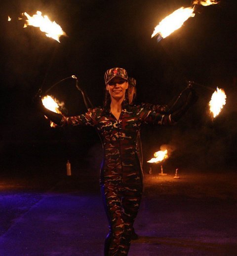 Огненное шоу Military Show на свадьбу от Show Obertaeva 8