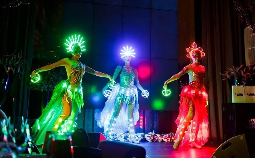 Световое шоу Времена года/Seasons на свадьбу от Show Obertaeva 3