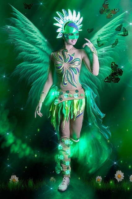 Световое шоу Времена года/Seasons на свадьбу от Show Obertaeva 14