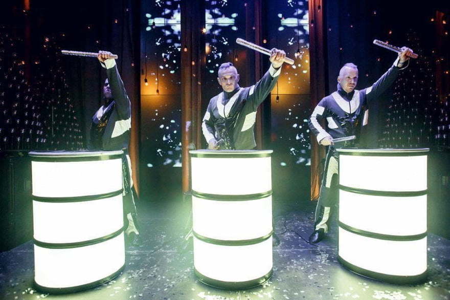Световое шоу Cyber Drum Show на свадьбу от Show Obertaeva 7