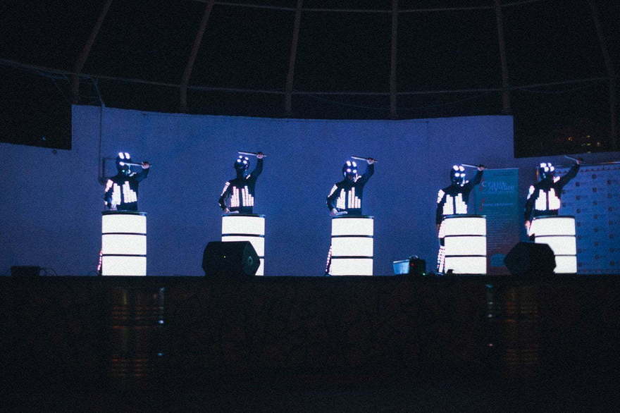 Световое шоу Barrel show на свадьбу от Show Obertaeva 3