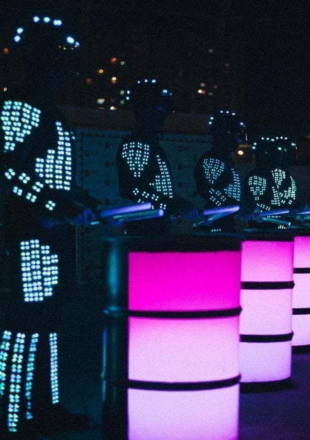 Световое шоу Barrel show на свадьбу от Show Obertaeva 8