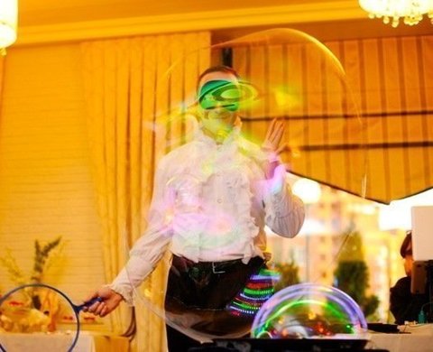 Мыльные пузыри на свадьбу на свадьбу от Шоу мыльных пузырей Fancy bubbles 4
