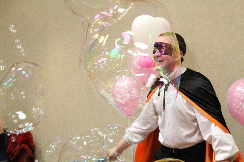 Мыльные пузыри на свадьбу на свадьбу от Шоу мыльных пузырей Fancy bubbles 8