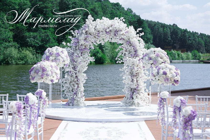 Классика, Весенняя / Летняя в Выездная регистрация, Ресторан / Банкетный зал от Студия свадебного декора Мармелад 11