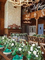 Столы и стулья гостей / Банкет в Рустик, Эко от Студия свадебного декора Мармелад 2