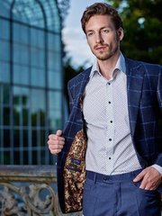 Однобортный, Двойка Свадебный костюм 07 от Ателье мужских костюмов Richard Hampton 1