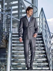 Двубортный, Двойка Свадебный костюм 010 от Ателье мужских костюмов Richard Hampton 1