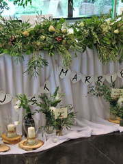 Президиум / Стол молодоженов в Рустик от Студия свадеб Дуэт 1