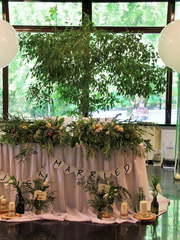 Президиум / Стол молодоженов в Рустик от Студия свадеб Дуэт 2