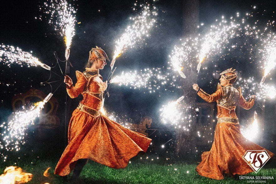 Огненное шоу: комплектация Классика на свадьбу от Aurum show 4