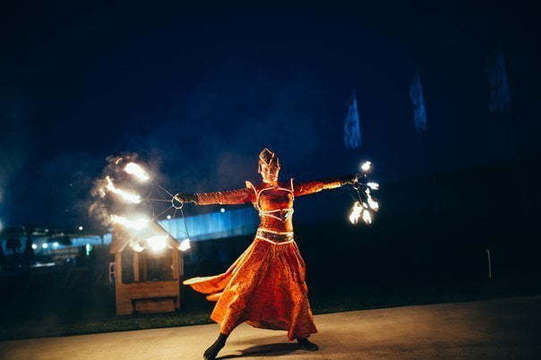 Огненное шоу: комплектация Базовая на свадьбу от Aurum show 2