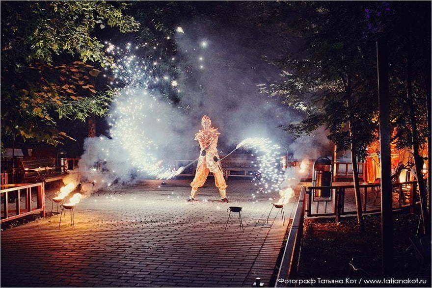 Огненное шоу: комплектация Базовая на свадьбу от Aurum show 4