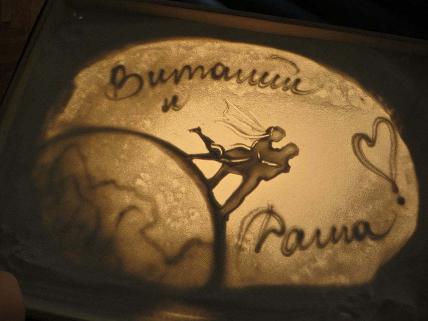 Песочное шоу: индивидуальный сценарий на свадьбу от Aurum show 2