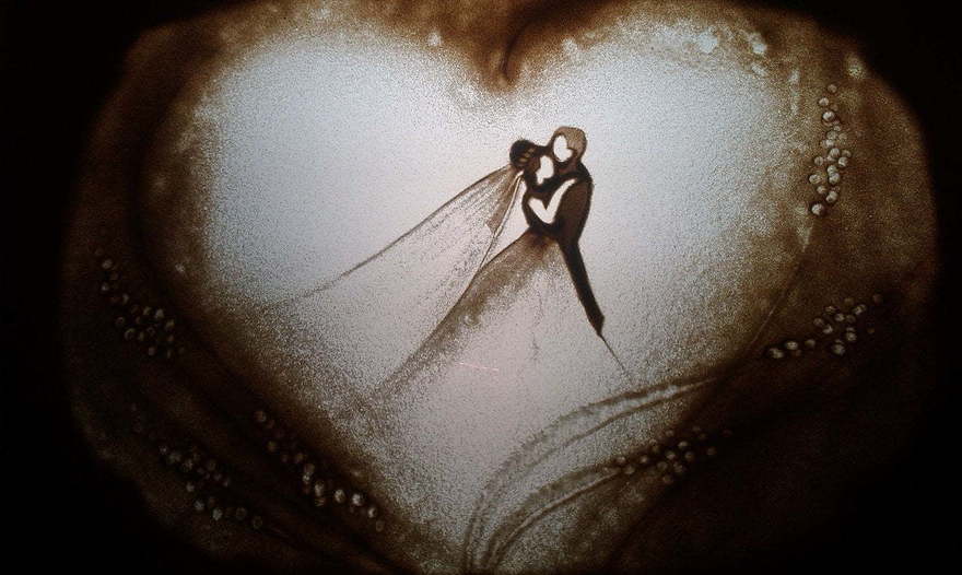 Песочное шоу: индивидуальный сценарий на свадьбу от Aurum show 6