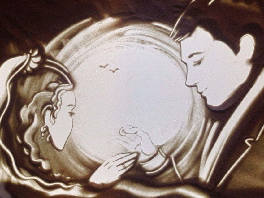 Песочное шоу: индивидуальный сценарий на свадьбу от Aurum show 7