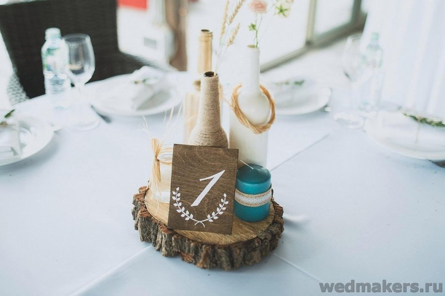 Весенняя / Летняя, Рустик, Эко в Выездная регистрация, Яхт-клуб от Студия декора WedMakers 2