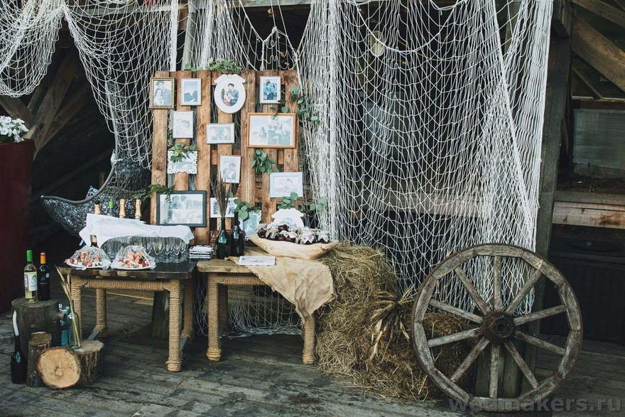 Весенняя / Летняя, Рустик, Эко в Выездная регистрация, Яхт-клуб от Студия декора WedMakers 10