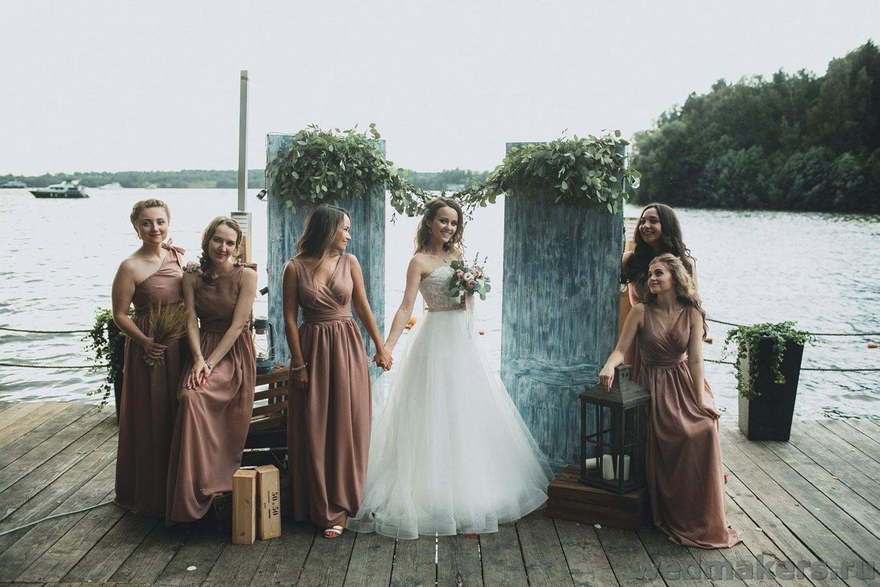 Весенняя / Летняя, Рустик, Эко в Выездная регистрация, Яхт-клуб от Студия декора WedMakers 15