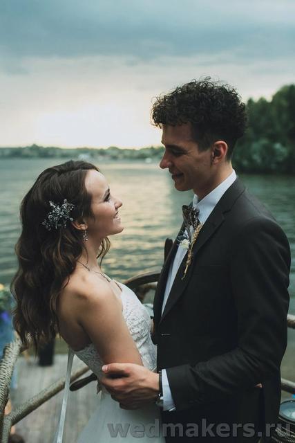 Весенняя / Летняя, Рустик, Эко в Выездная регистрация, Яхт-клуб от Студия декора WedMakers 17