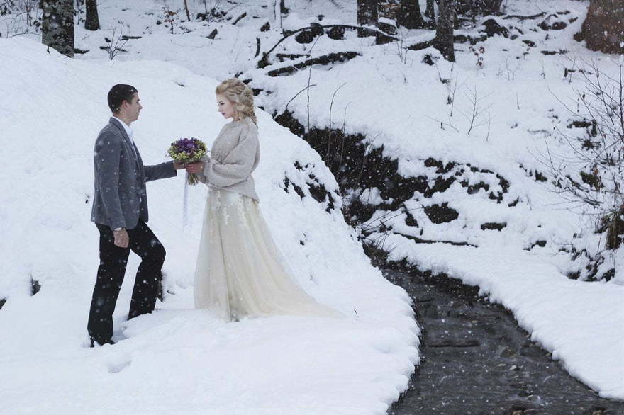 Love Story Зимнее сердце от Студия свадеб Be Happy 9