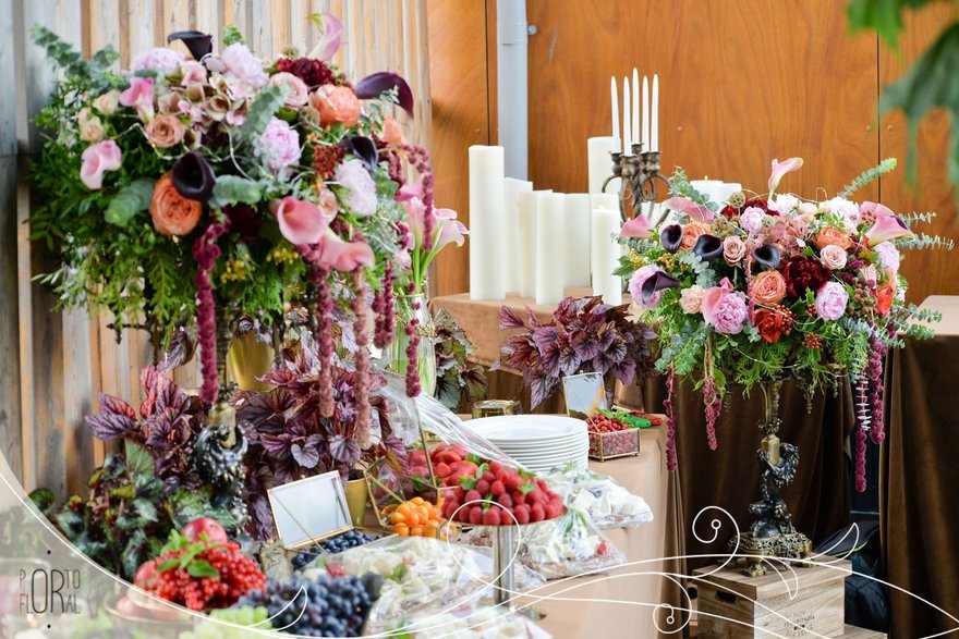 Классика, Рустик в Выездная регистрация, На веранде, Ресторан / Банкетный зал от Студия декора и флористики Porto Floral 12