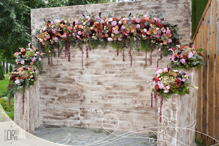 Классика, Рустик в Выездная регистрация, На веранде, Ресторан / Банкетный зал от Студия декора и флористики Porto Floral 13