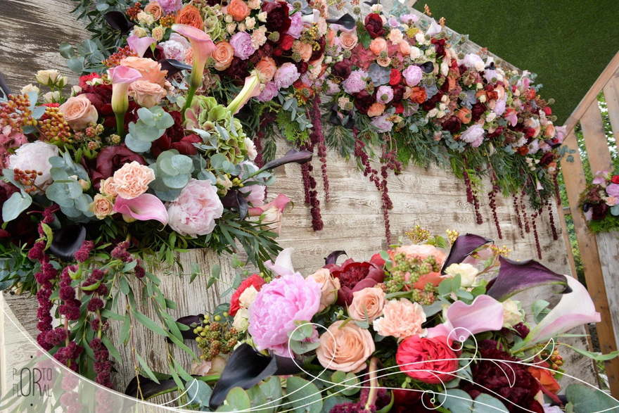 Классика, Рустик в Выездная регистрация, На веранде, Ресторан / Банкетный зал от Студия декора и флористики Porto Floral 36