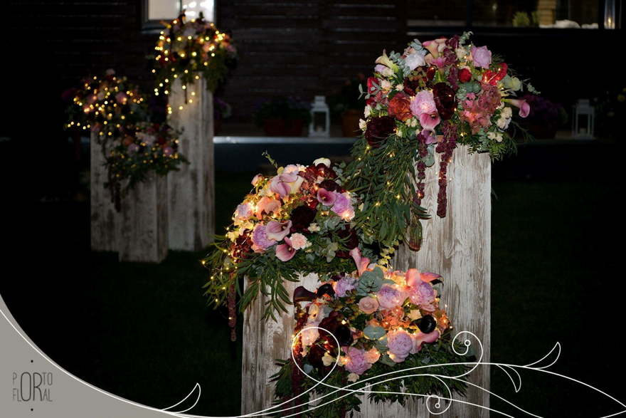 Классика, Рустик в Выездная регистрация, На веранде, Ресторан / Банкетный зал от Студия декора и флористики Porto Floral 37