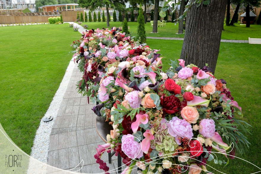 Классика, Рустик в Выездная регистрация, На веранде, Ресторан / Банкетный зал от Студия декора и флористики Porto Floral 45