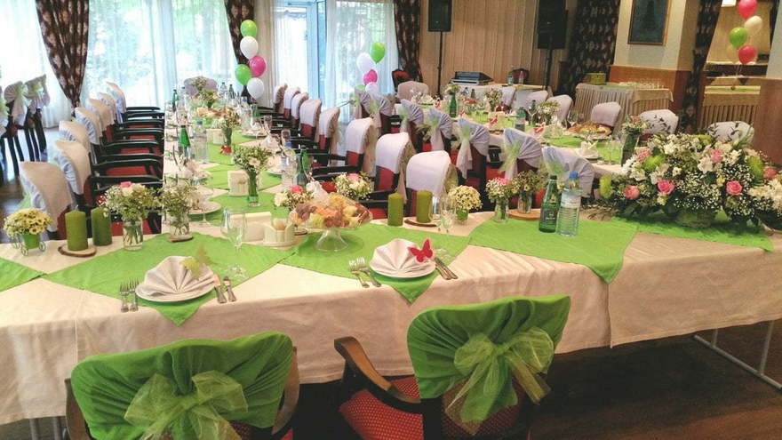 Классика, Весенняя / Летняя в Выездная регистрация, Ресторан / Банкетный зал от Студия свадеб Дуэт 2